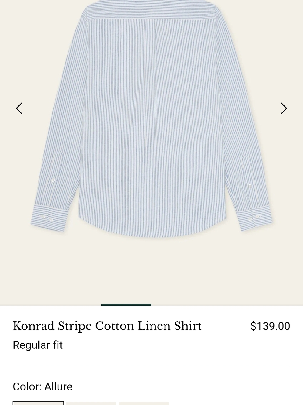 Konrad Men's Stripe Button-Down Shirt in Light Blue